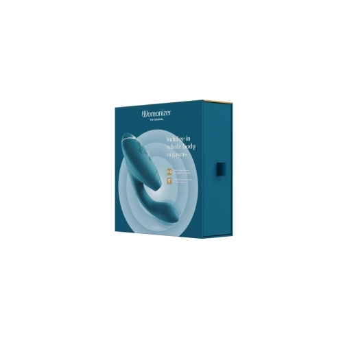 Вакуумный клиторальный стимулятор Womanizer Duo 2 - Petrol (мятая упаковка!!!)