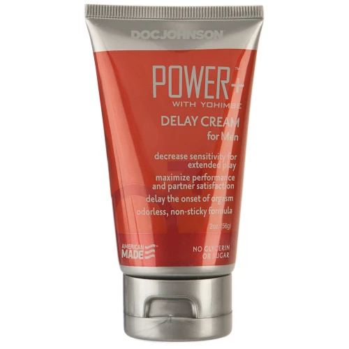 Doc Johnson Power + with Yohimbe Delay Cream (56 грам) - Крем пролонгатор