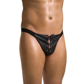 Passion 044 L/XL - Чоловічі труси зі шнурівкою попереду SLIP OPEN BEN black