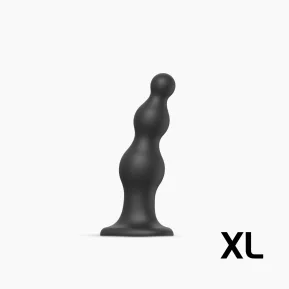 Strap-On-Me Dildo Plug Beads Black XL - Ділдо для страпону