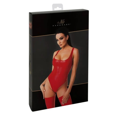 Боді Noir Handmade F352 Red powerwetlook body - XL