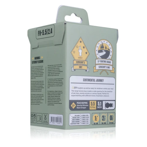 На фото изображена черная анальная пробка BUTTR - Foxhole Hollow Butt Plug унисекс на светлом фоне