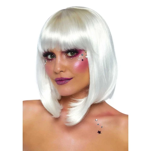 Leg Avenue Pearl short natural bob wig White