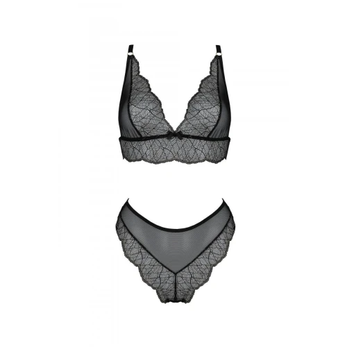 Комплект Passion AMBERLY SET black XXL/XXXL