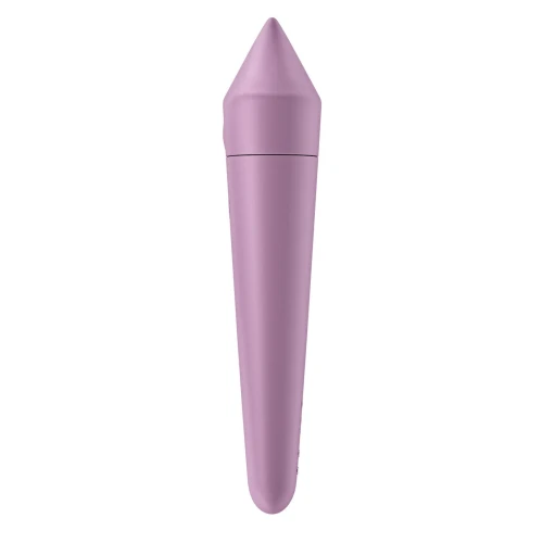 На фото зображений фіолетовий смарт-вібратор для ерогенних зон Satisfyer Ultra Power Bullet 8 Lilac унісекс на білому тлі.