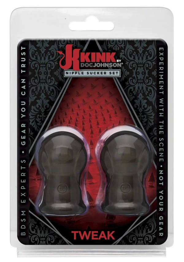 Doc Johnson Kink - Tweak - Nipple Sucker Set - Присоски для сосков