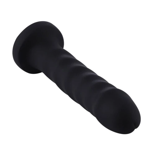 Hismith 7.1" Anal Dildo Black - Анально-вагинальный фаллос для секс машины