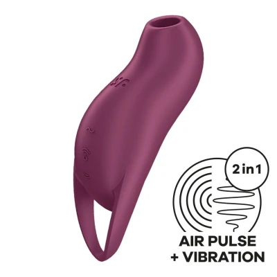 Satisfyer Pocket Pro 1 Purple - Недорогой волновой стимулятор с вибрацией