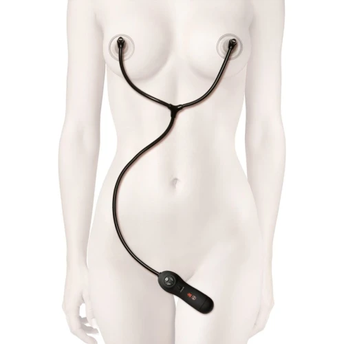 Doc Johnson Kink - Swell - Auto Nipple Sucker Cups - Помпа на соски с вибрацией