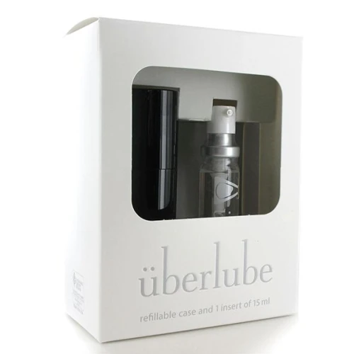 Uberlube Good-to-Go Black (15 мл) - Силиконовый лубрикант + кейс
