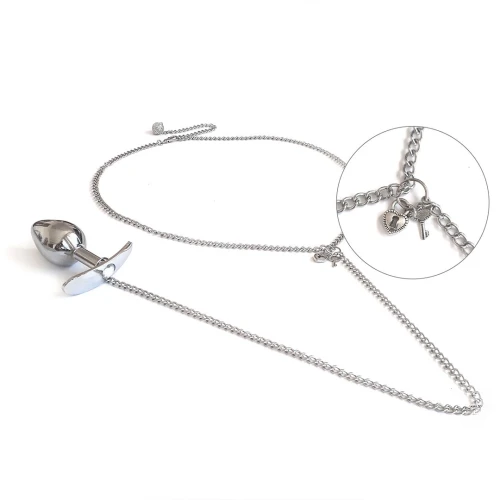 Art of Sex - Long Wear - Украшение на тело с металлической анальной пробкой М