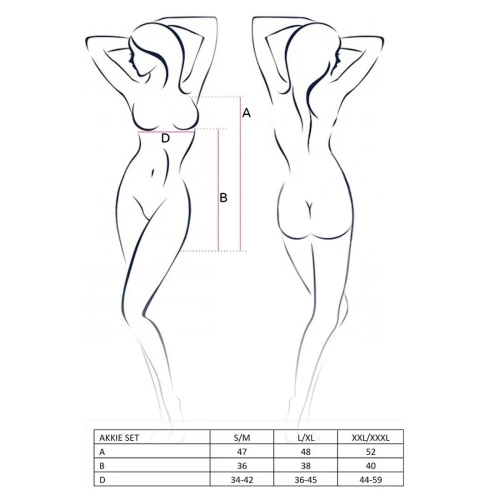 AKKIE SET white XXL/XXXL - Секс костюм медсестры