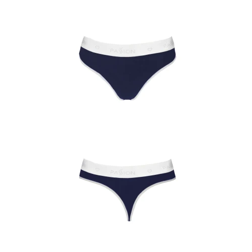 Passion PS007 PANTIES (XL) - Спортивные женские трусы (Темно-синие)