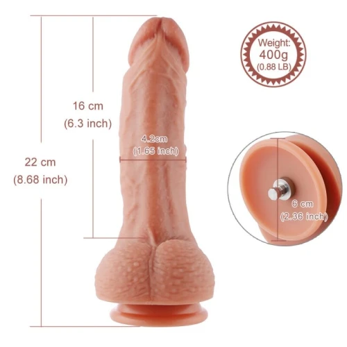 Hismith 8.3" Flesh Dildo - Силиконовый дилдо