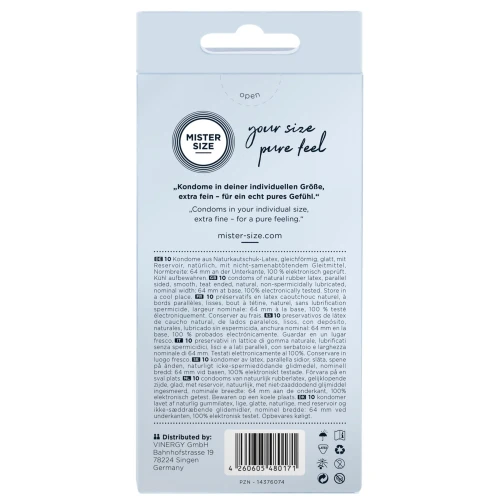 Презервативы Mister Size 64 (10 pcs)
