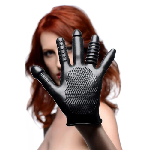 БДСМ рукавичка Master Series Pleasure Poker Textured Glove
