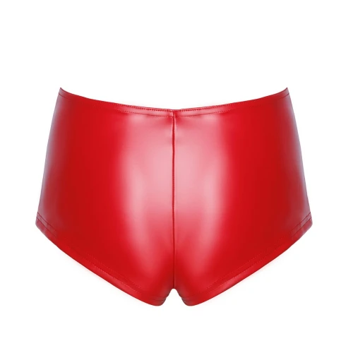 Шорти Noir Handmade F356 Red powerwetlook shorts - S