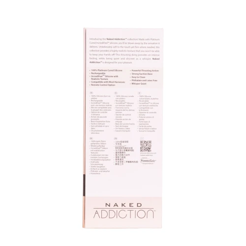 На фото фалоимитатор с пульсацией Addiction Naked Addiction 8.5” Thruster - Vanilla