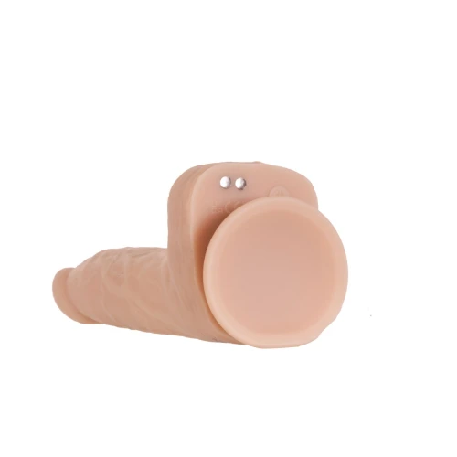 На фото фалоимитатор с пульсацией Addiction Naked Addiction 8.5” Thruster - Vanilla