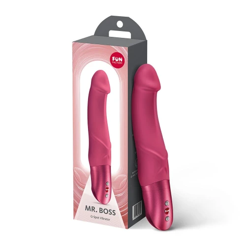 На фото вибратор Fun Factory Mr. Boss Raspberry