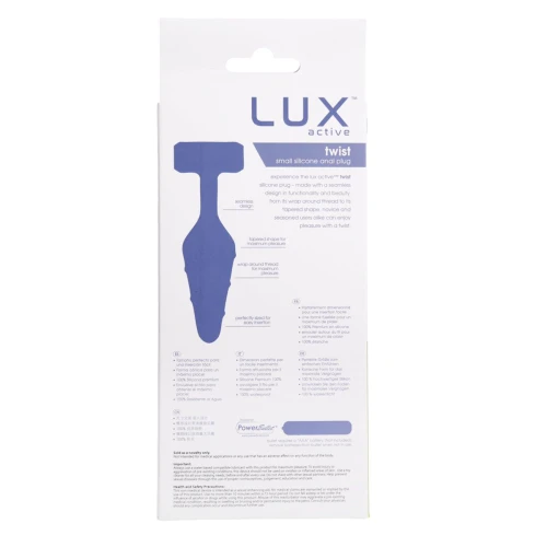 На фото анальная пробка Lux Active Twist Plug Small Blue
