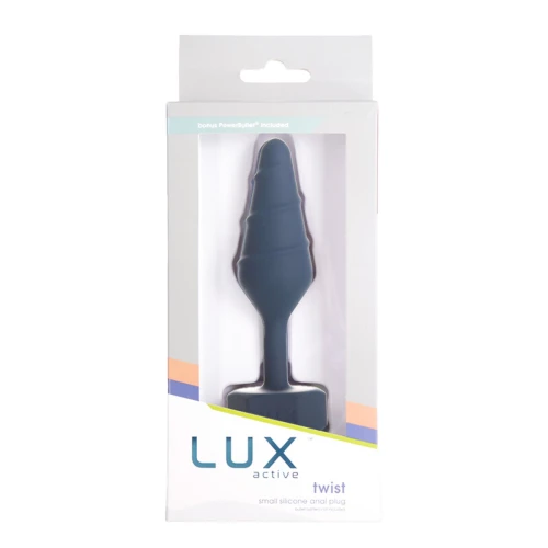 На фото анальная пробка Lux Active Twist Plug Small Blue
