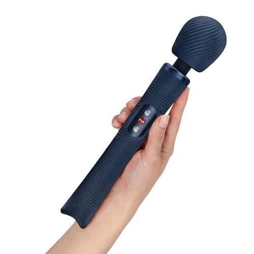 На фото вибромассажер Fun Factory VIM Vibrating Wand Nightblue, супермощный и легкий, до 6 часов работы