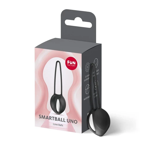 На фото вагинальный шарик Fun Factory SMARTBALL UNO Black, одинарный, диаметр 3,6 см