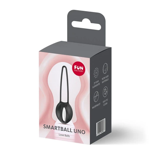На фото вагинальный шарик Fun Factory SMARTBALL UNO Black, одинарный, диаметр 3,6 см