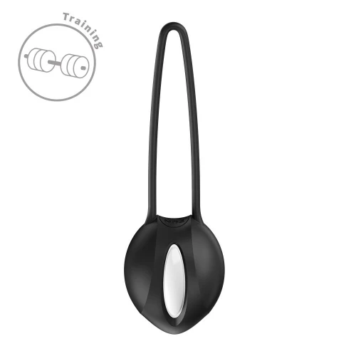 На фото вагинальный шарик Fun Factory SMARTBALL UNO Black, одинарный, диаметр 3,6 см