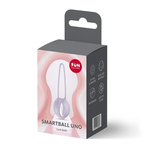 На фото вагинальный шарик Fun Factory SMARTBALL UNO Purple, одинарный, диаметр 3,6 см