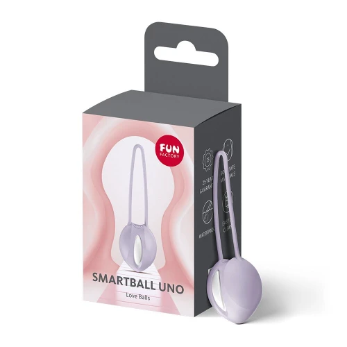 На фото вагинальный шарик Fun Factory SMARTBALL UNO Purple, одинарный, диаметр 3,6 см