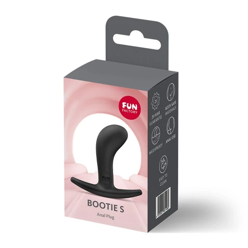 На фото анальная пробка Fun Factory BOOTIE S Black, диаметр 2,8 см, тонкий ограничитель