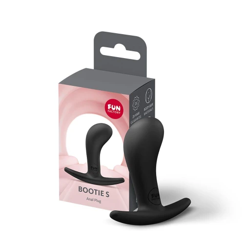 На фото анальная пробка Fun Factory BOOTIE S Black, диаметр 2,8 см, тонкий ограничитель