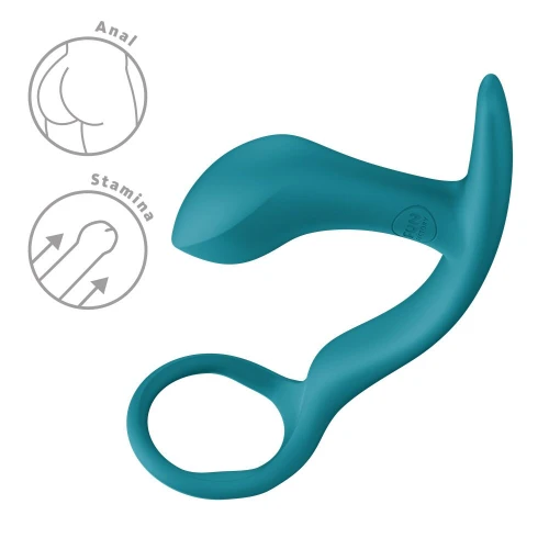 На фото анальная пробка с эрекционным кольцом Fun Factory BOOTIE RING Bottle Green