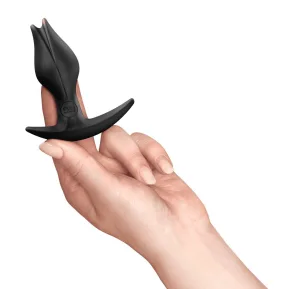 На фото анальная пробка Fun Factory BOOTIE FEM Black, в виде бутона, диаметр 2,9 см, тонкий ограничитель