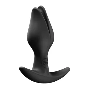 На фото анальная пробка Fun Factory BOOTIE FEM Black, в виде бутона, диаметр 2,9 см, тонкий ограничитель