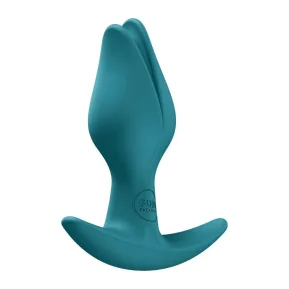 На фото пробка Fun Factory BOOTIE FEM Bottle Green, в виде бутона, диаметр 2,9 см, тонкий ограничитель
