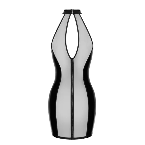 На фото сукня Noir Handmade F370 Luxuria Crystal Sheer Mini Dress L