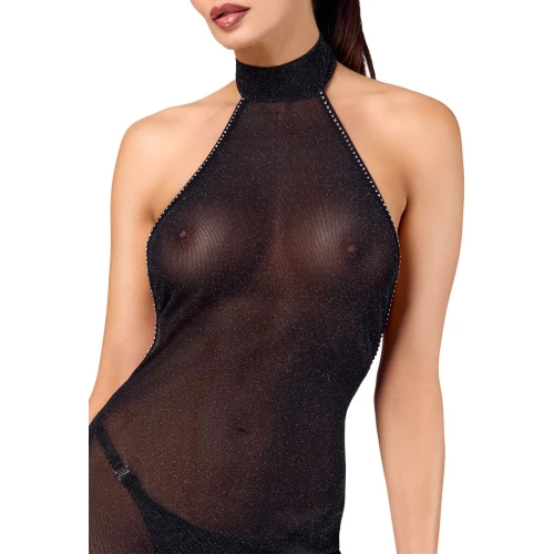 На фото платье Noir Handmade F372 Onyx Twin-slit Long dress L