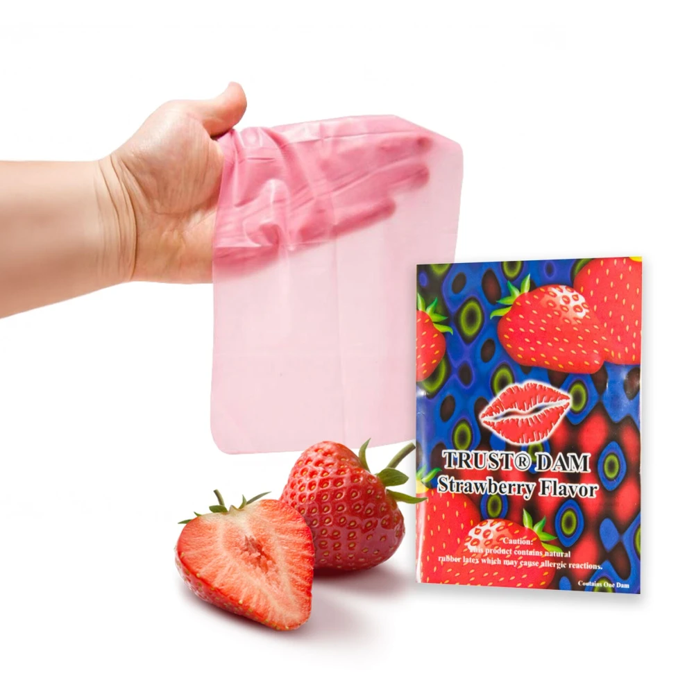 Latex Dental Dams Strawberry