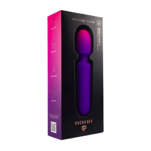 На фото вібромасажер Rocks Off Glo Girl - Wand 
