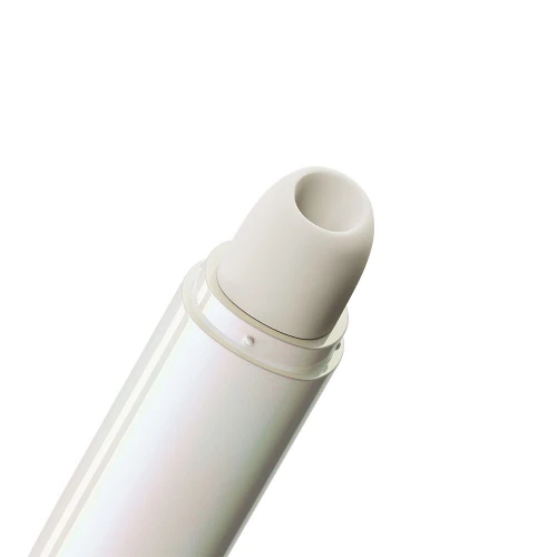 На фото вакуумний кліторальний стимулятор Zalo Lia Floral White, 3 насадки, 3 режими, різна інтенсивн