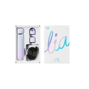 На фото вакуумний кліторальний стимулятор Zalo Lia Lavender Purple, 3 насадки, 3 режими, різна ін