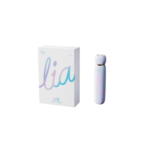 На фото вакуумний кліторальний стимулятор Zalo Lia Lavender Purple, 3 насадки, 3 режими, різна і