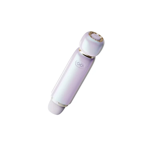 На фото вакуумний кліторальний стимулятор Zalo Lia Lavender Purple, 3 насадки, 3 режими, різна інтенсивність