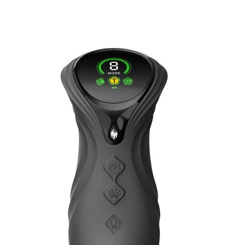 На фото смарт пульсатор-кролик з вібрацією Zalo Mose 2 Obsidian Black, підігрів до 42 °C, кристал Swarovski 