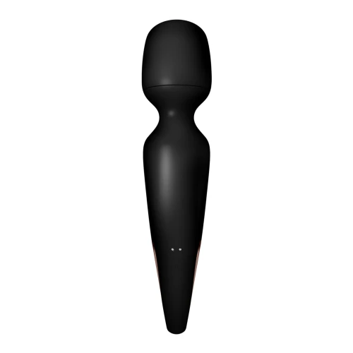 На фото вібромасажер Satisfyer Wand-erland (Black/Rosegold) 