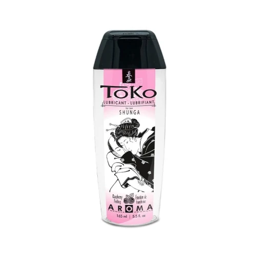 На фото лубрикант на водной основе Shunga Toko AROMA – Raspberry (165 мл), не содержит сахара