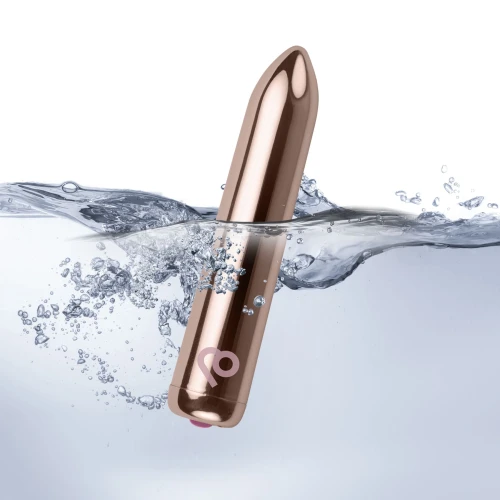 На фото віброкуля Rocks Off Bullet Golden Rose 16 Settings 